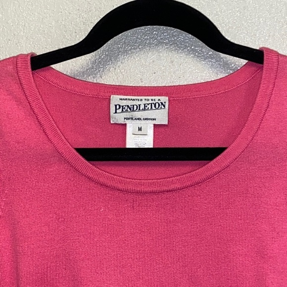 Pendleton Size Medium Pink Cotton Blend Sleeveless Top: 4852 - Picture 2 of 6